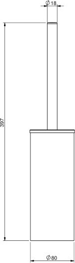 70672 Ерш подвесной цвет хром LANGBERGER Accessories - Вид №2
