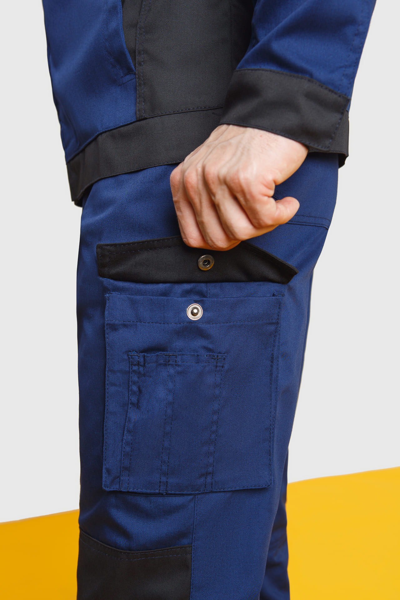 70047 Костюм  NEW темно-синий с черным STATUS  Летняя спецодежда  размер 56-58/182-188  - Вид №12