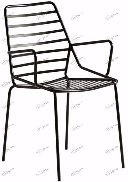 GABER Садовый стул из окрашенного металла с подлокотниками Link sun-id-1361354