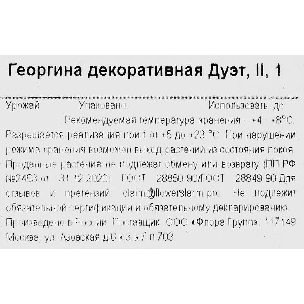Георгина декоративная Дуэт 86735797 STLM-2192159 Santreyd  - Вид №2