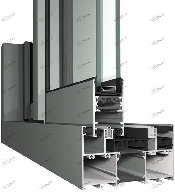 Reynaers Aluminium Раздвижное алюминиевое окно с двойным остеклением sun-id-1479897