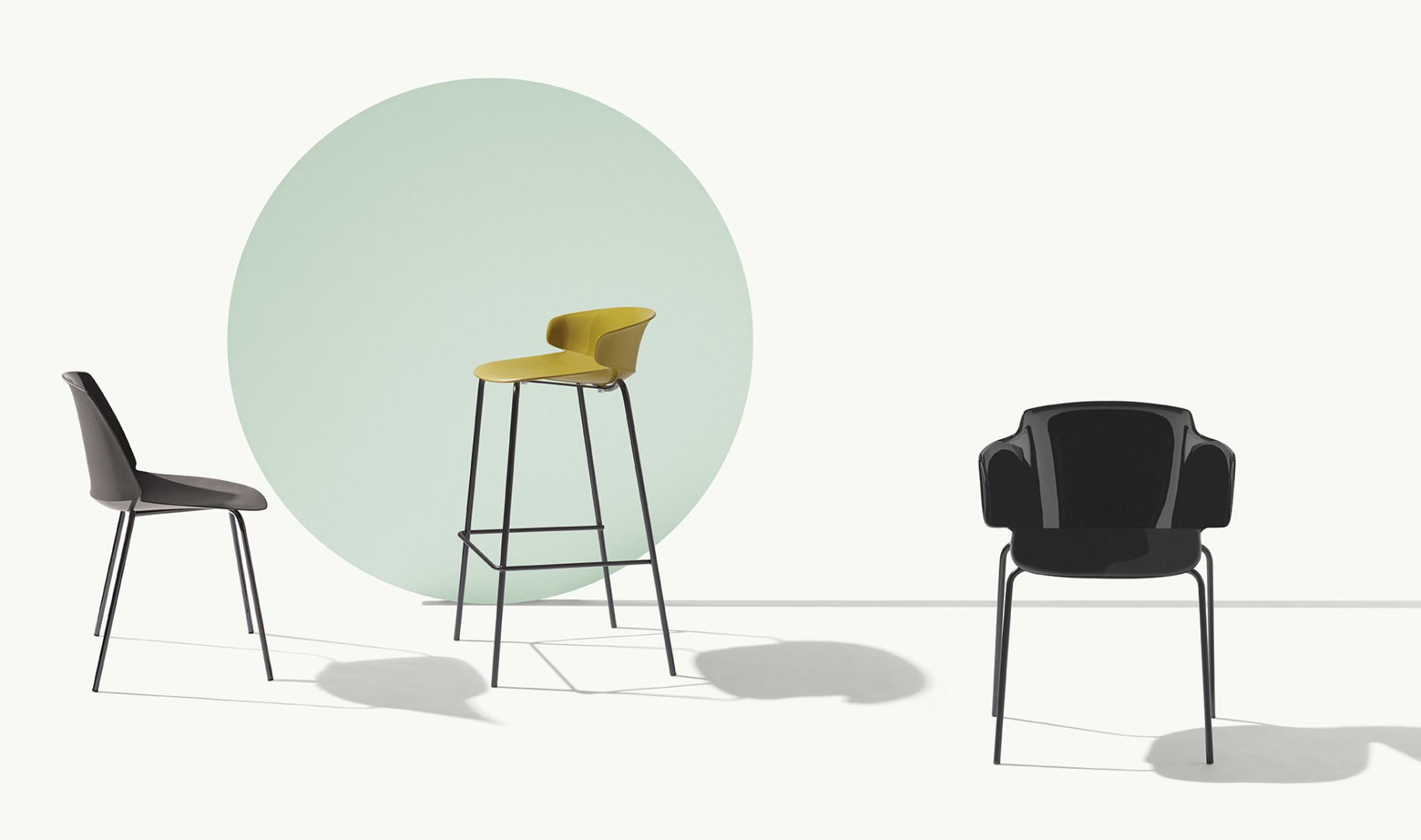 Classy 1091 Кресло со стальным каркасом, 4 ножки. Полипропиленовая оболочка. Et al. Classy - Вид №7