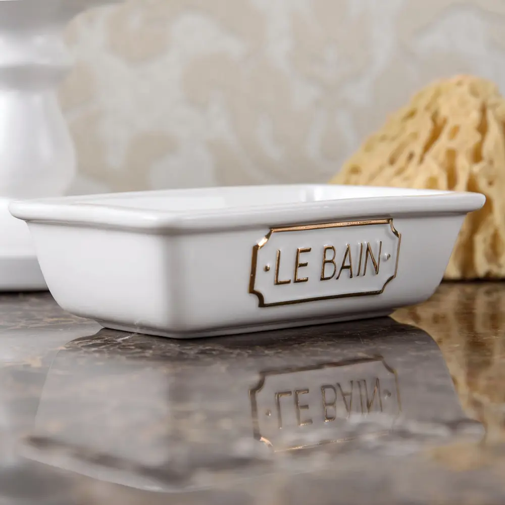 Мыльница Wess Le Bain Blanc керамика цвет белый 82260758 STLM-2137612 - Вид №3