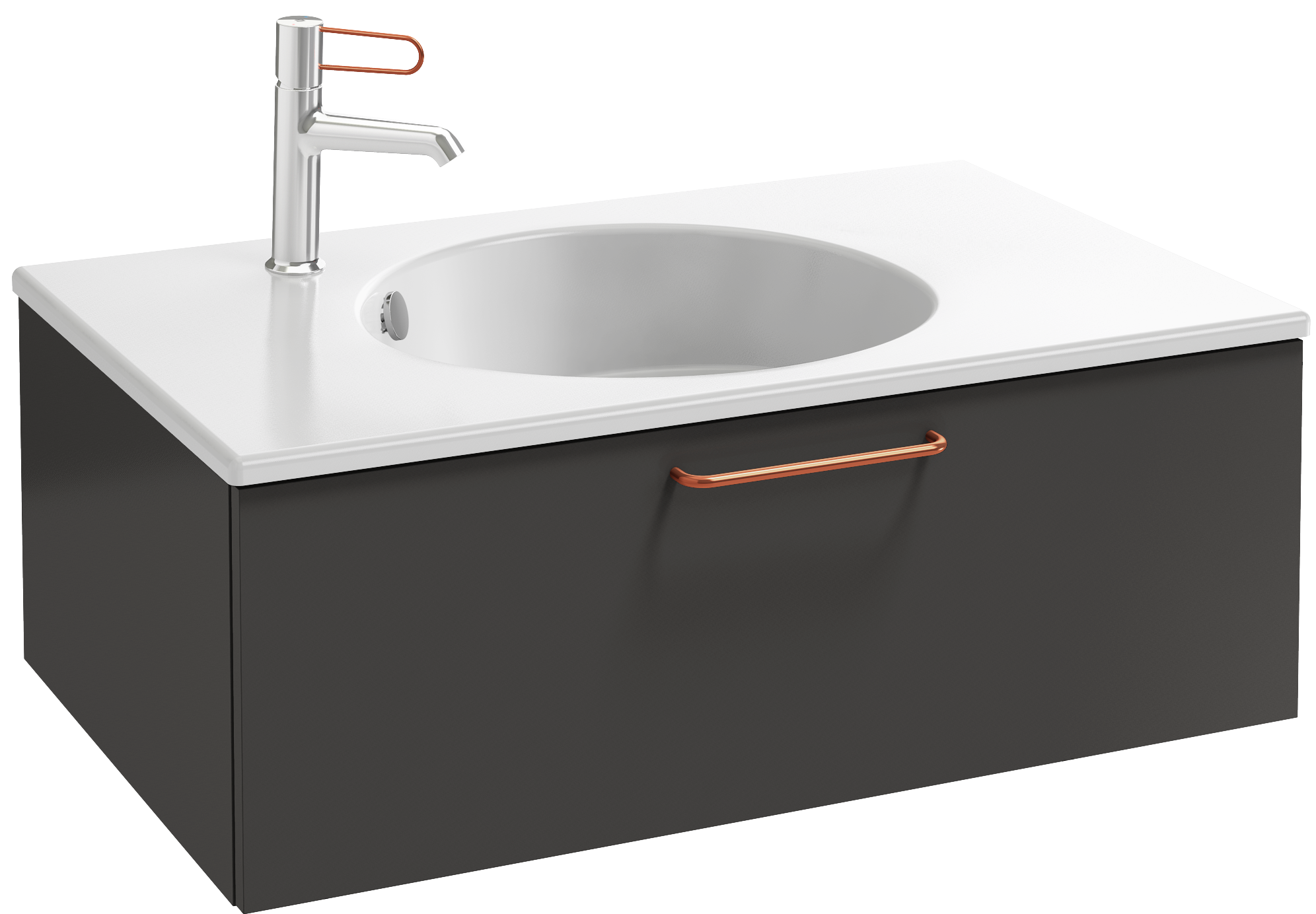 EB2515-R7-E52 Тумба под столешницу 80 см, 1 ящик, бронзовая ручка JACOB DELAFON ODÉON RIVE GAUCHE ODEON RIVE GAUCHE