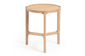 Высокий круглый журнальный столик из МДФ