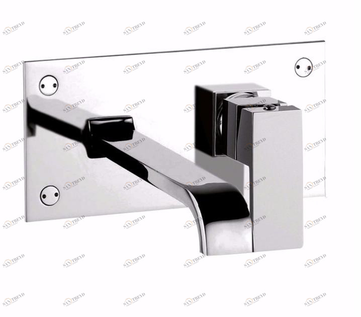 Rubinetteria Giulini Смеситель для раковины настенный, однорычажный, с тарелкой Pablolux F9809