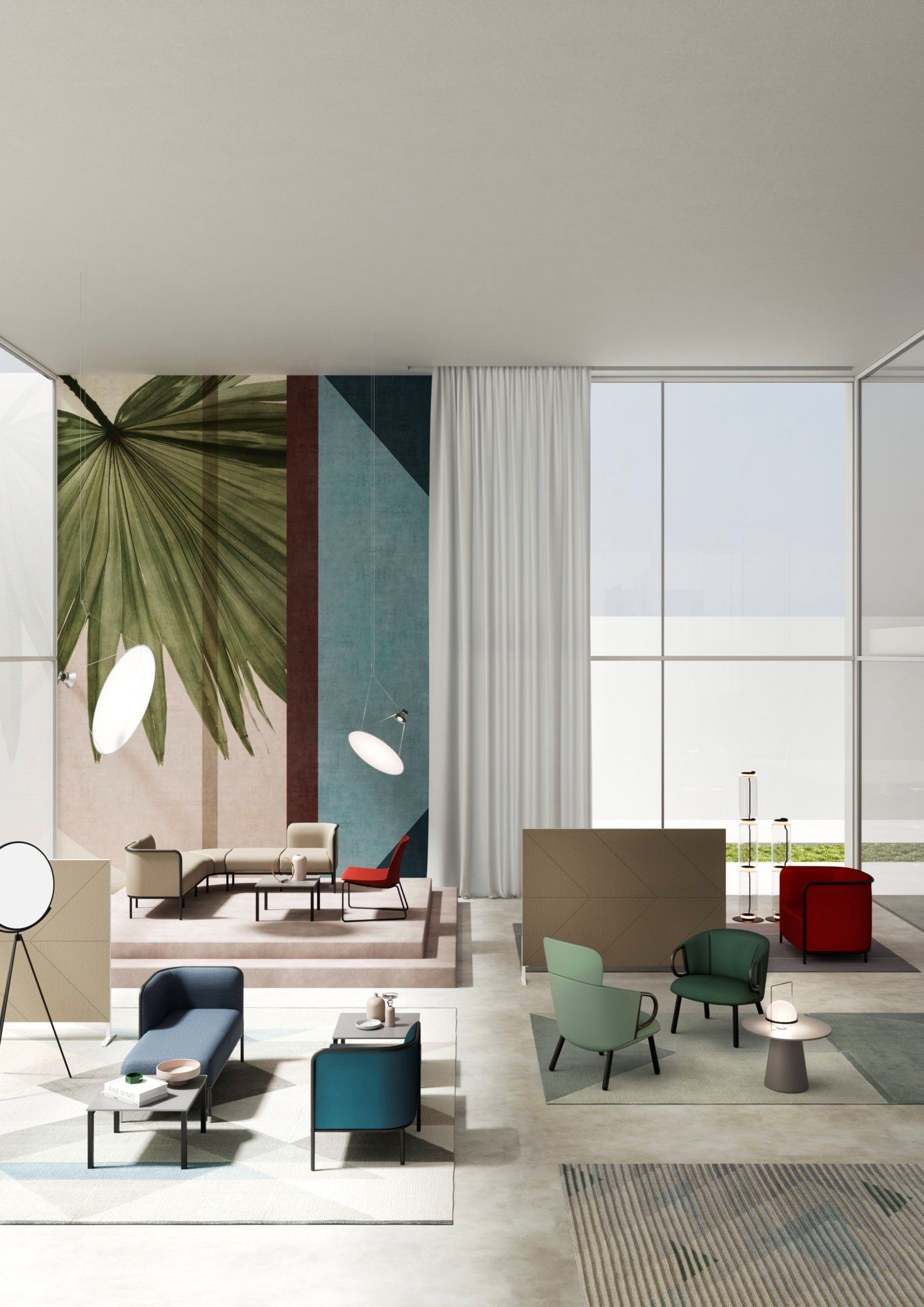 Мягкое тканевое кресло с подлокотниками и деревянной рамой GABER Cucaracha ARCH-00113860 - Вид №4