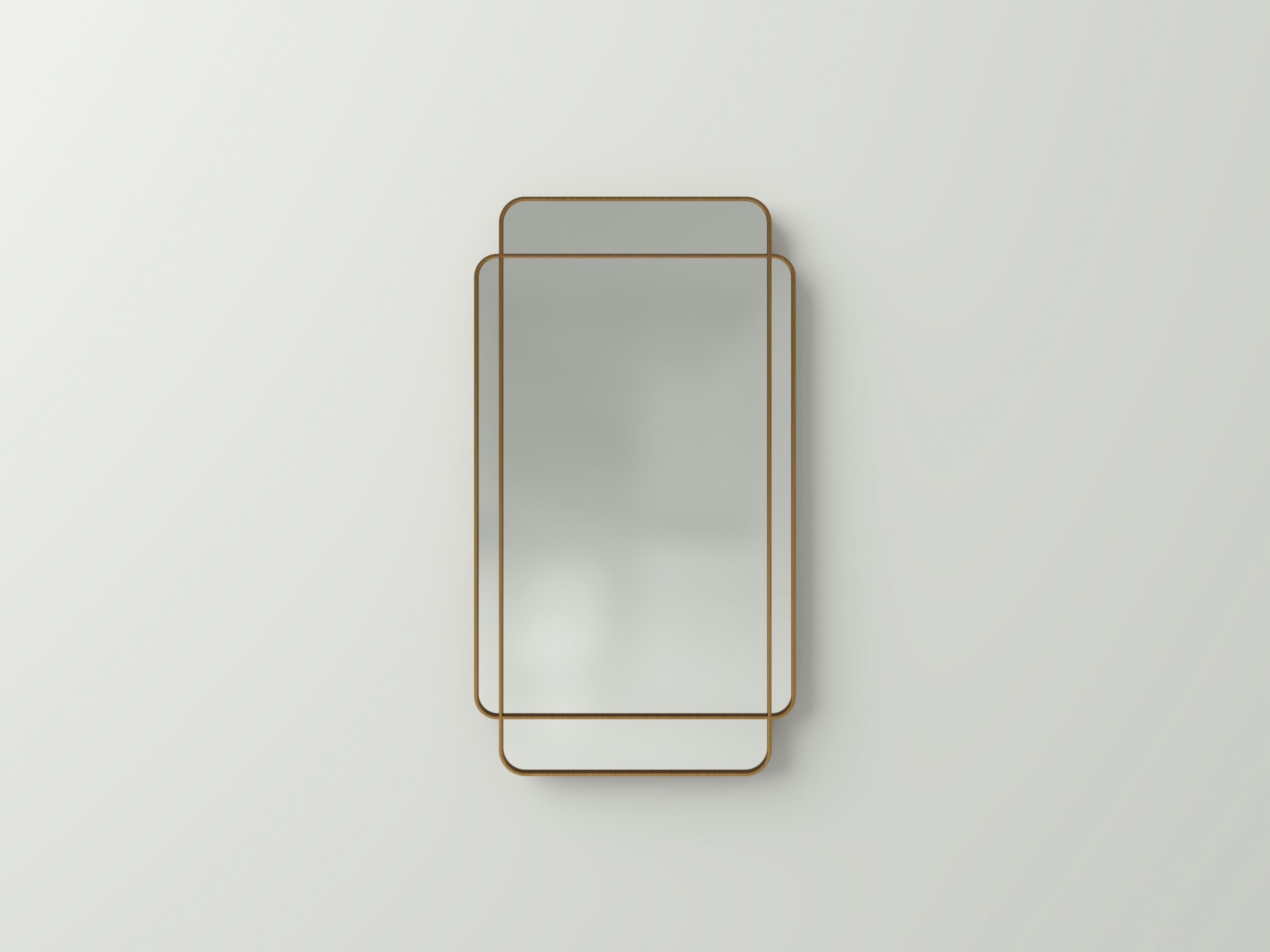 Прямоугольное настенное зеркало NITZAN HOME BAMBI ARCH-00013899