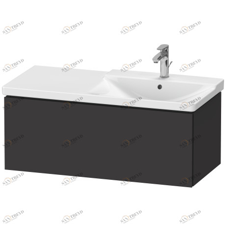 LC615008080 Тумбочка подвесная L-Cube #LC6150 1020 x 481 мм Graphit Super Matt Duravit