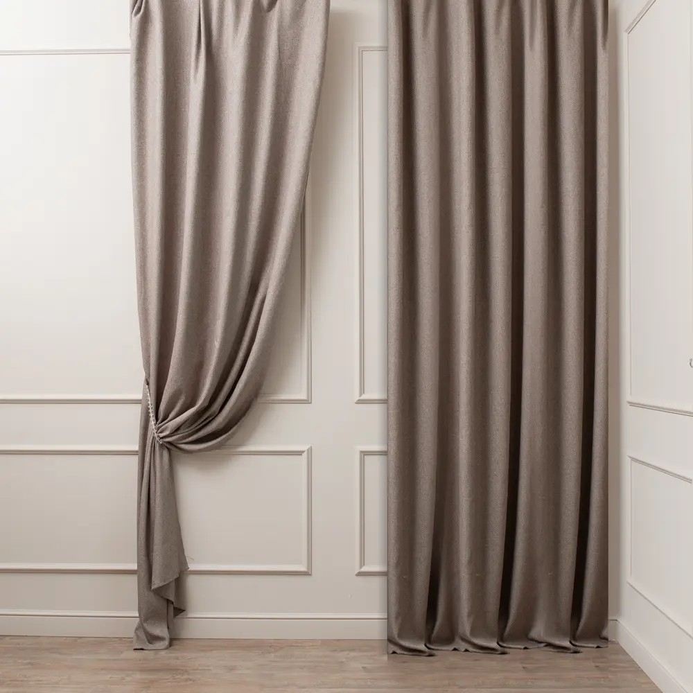 Ткань 1 м/п Aris Tweed рогожка 310 см цвет кофейный TEX REPUBLIC STLM-2036284 - Вид №2