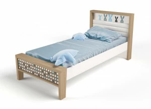 Кровать ABC-KING 190х120 №1MIX BUNNY №1 ( голубой)