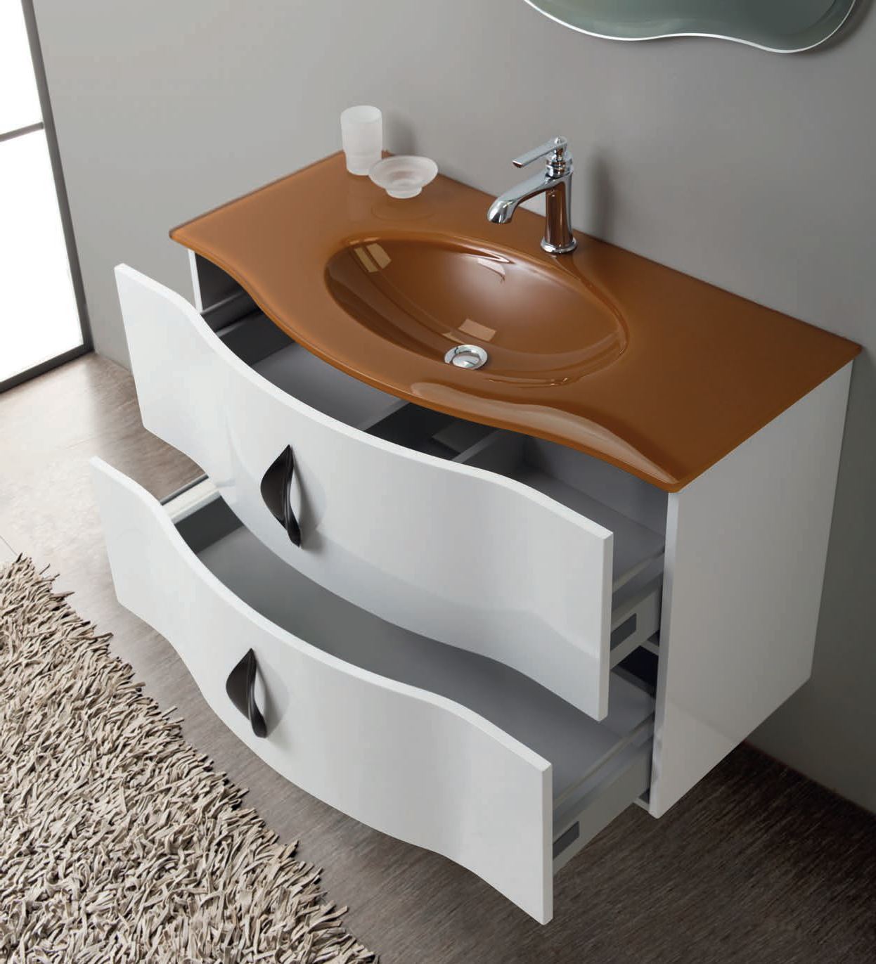 Мебель для ванной CEZARES PETALO-900-2C-SO-BL-P  - Вид №3