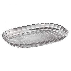 27960192 Блюдо tiffany, 32 см, акрил, серое Guzzini