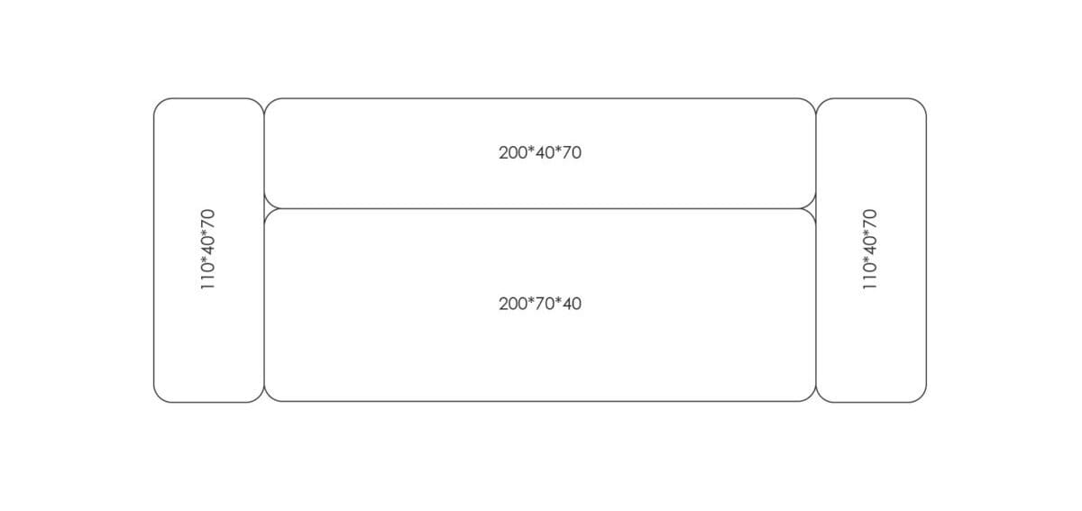 Ткань диван HANNABI MODEL NO.25 GREEN ARCH-00103009 - Вид №2