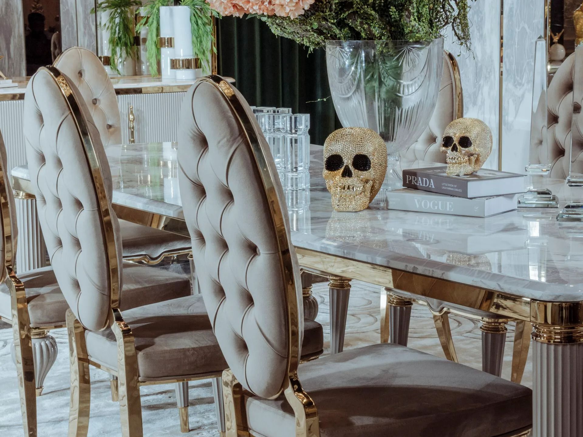 Мягкий стул из ткани с высокой спинкой Zebrano Elsiyum ARCH-00041033 - Вид №4