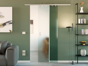 Комплект раздвижных дверей из анодированного алюминия