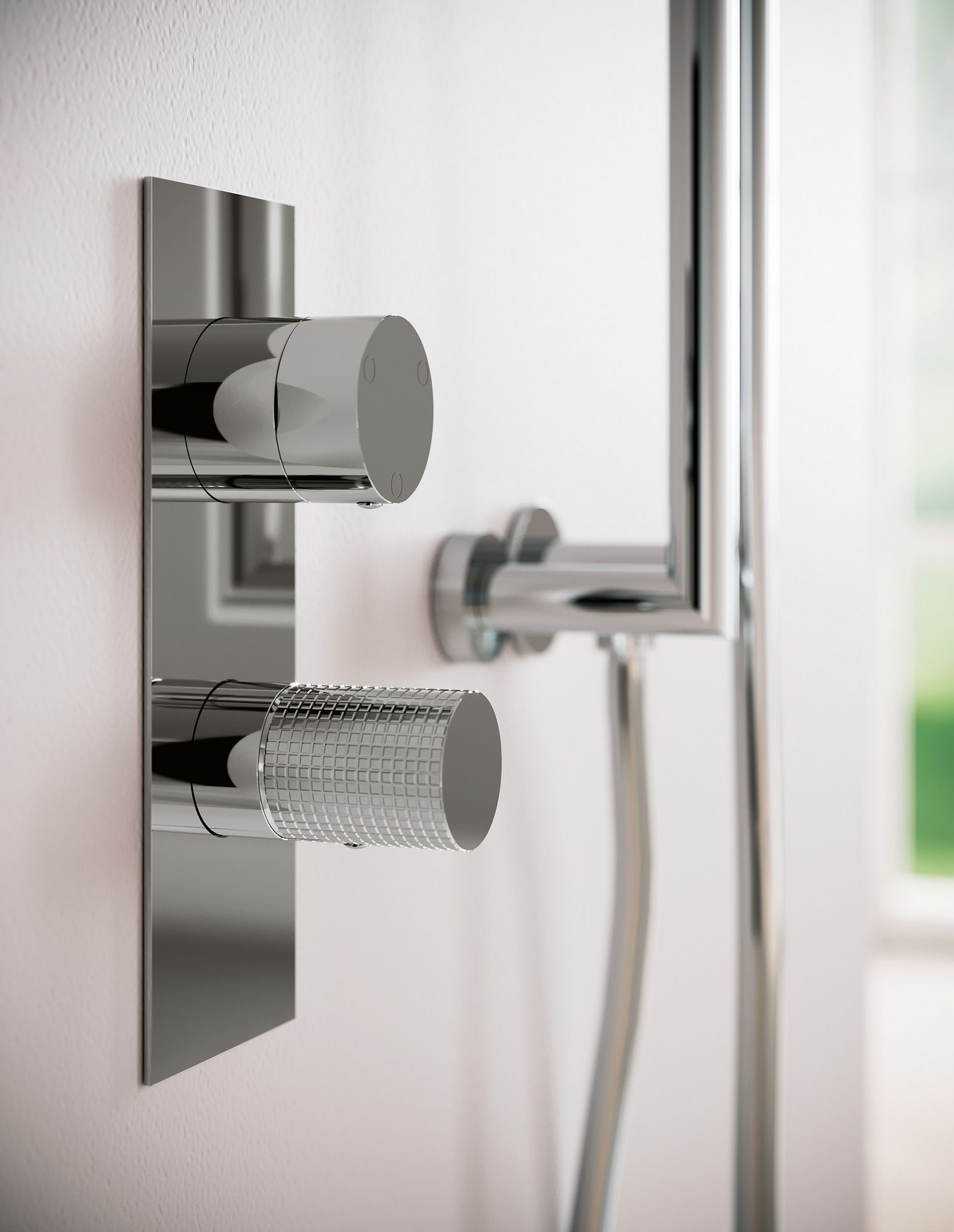 2 отверстия утопленный латунный смеситель для душа с пластиной Rubinetterie Treemme T30 ARCH-00149143 - Вид №1