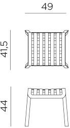 Nardi Табурет / подставка для ног из стекловолокна и полипропилена Folio sun-id-1484613 - Вид №7