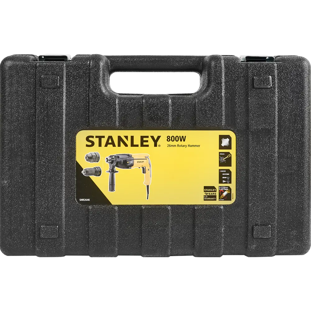 Перфоратор сетевой SDS-plus Stanley SHR264K-RU, 800 Вт, 3.4 Дж 82167155 STLM-2197243  - Вид №7