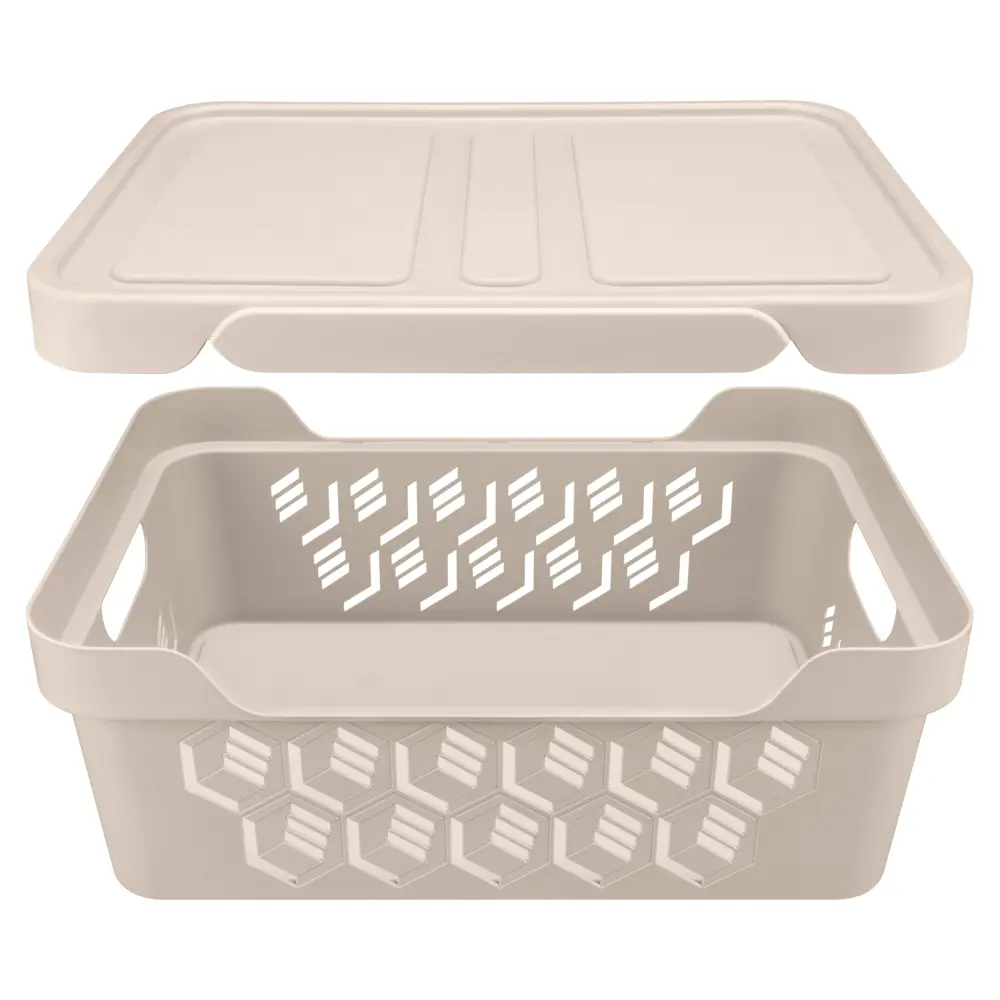 Santreyd Перфорированный органайзер с крышкой 12 л для системного хранения 82215661 Ящик STLM-0022146 - Вид №3