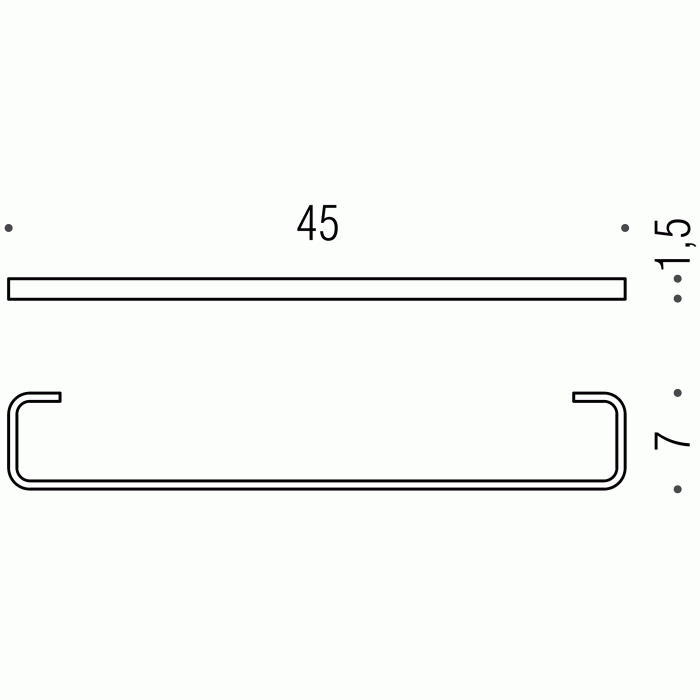 W4210 Держатель полотенца 45 см COLOMBO TIME Colombo Design - Вид №1