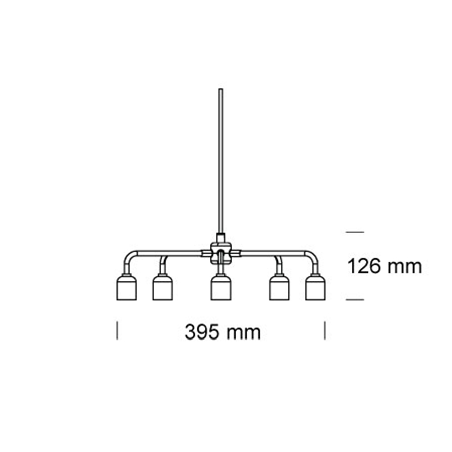 1910539 MENU Леонард Люстра Черный  - Вид №2