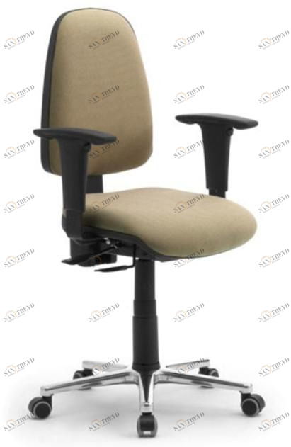 Leyform Офисный стул из ткани с 5 спицами и подлокотниками  18371 