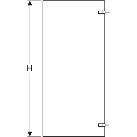 500.928.00.5 Душевая боковая перегородка IDO Design Geberit  - Вид №3