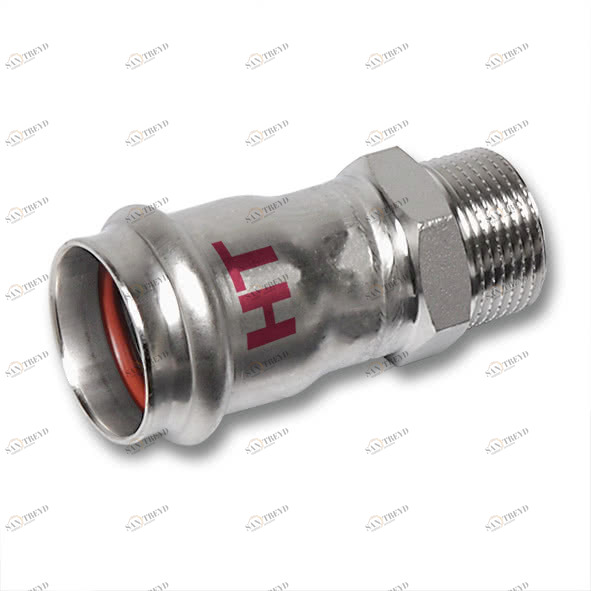 618243G76212 SANHA 18243G пр.-фит. нерж., упл.фитон ниппель переходной ВПр-НР 76x21/2 мм 