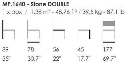 Fenabel 2-местный тканевый диван Stone Mp.1640 - Вид №3