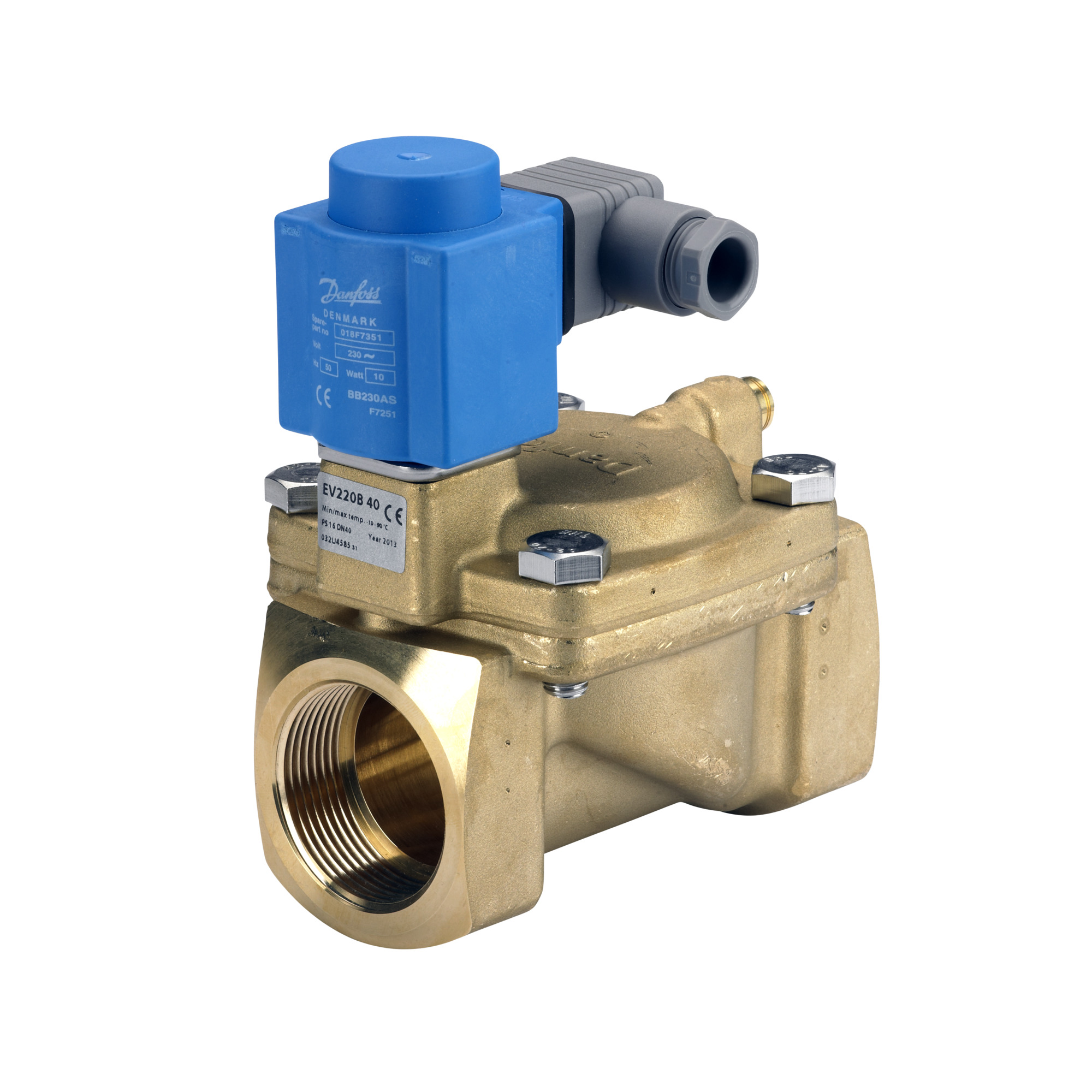 Danfoss EV220B — двухходовые электромагнитные клапаны для общей промышленности Клапан электромагнитный EV220B 032U1251  - Вид №47