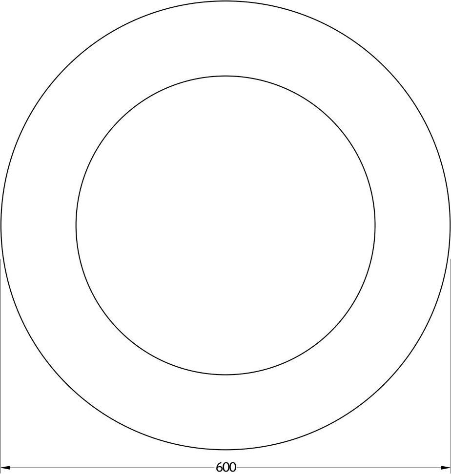 BY 0304 Зеркало на стеклянном основании EVOFORM Double - Вид №1