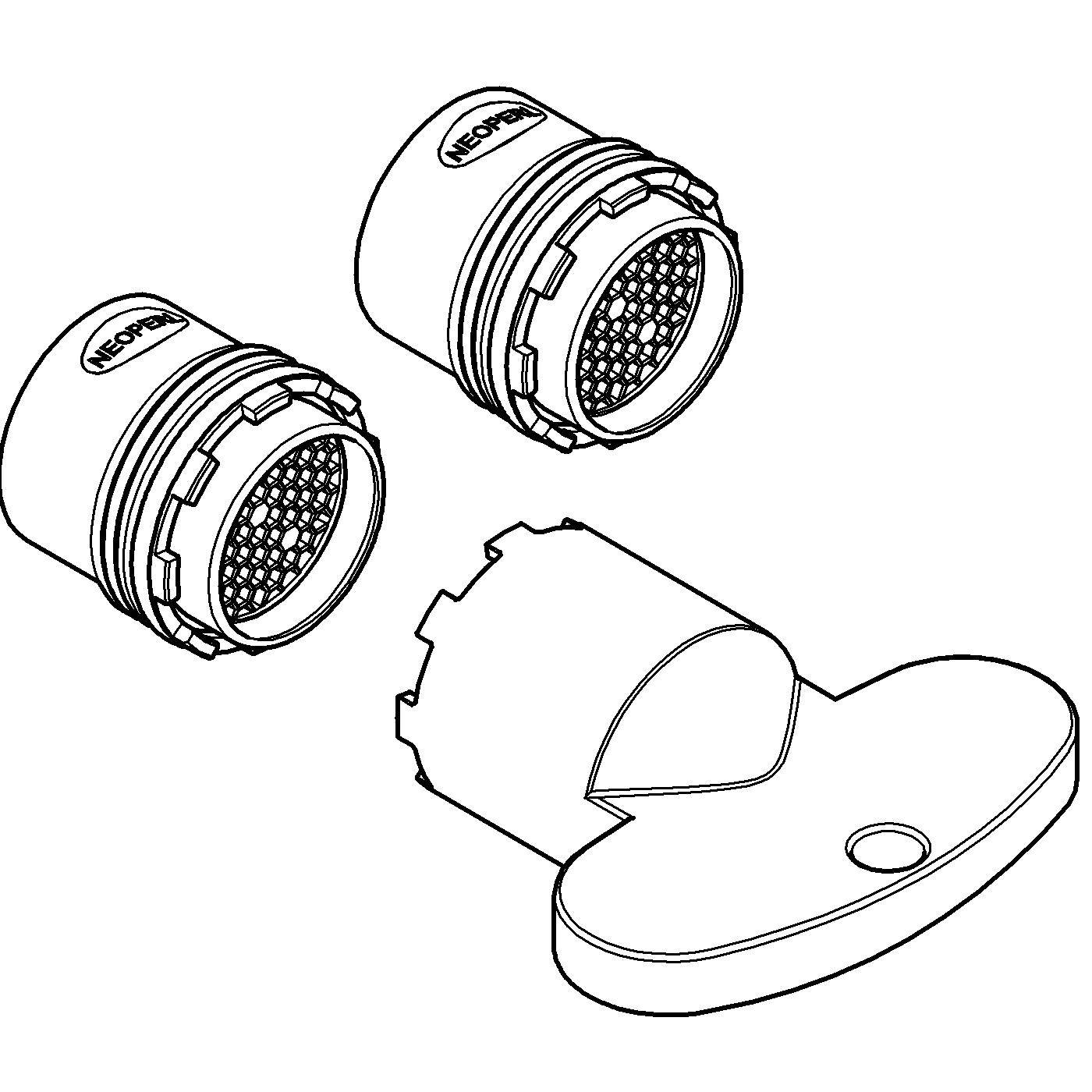 Комплект встраиваемых аэраторов GROHE 5,7 л/мин (40531000) Spare Parts