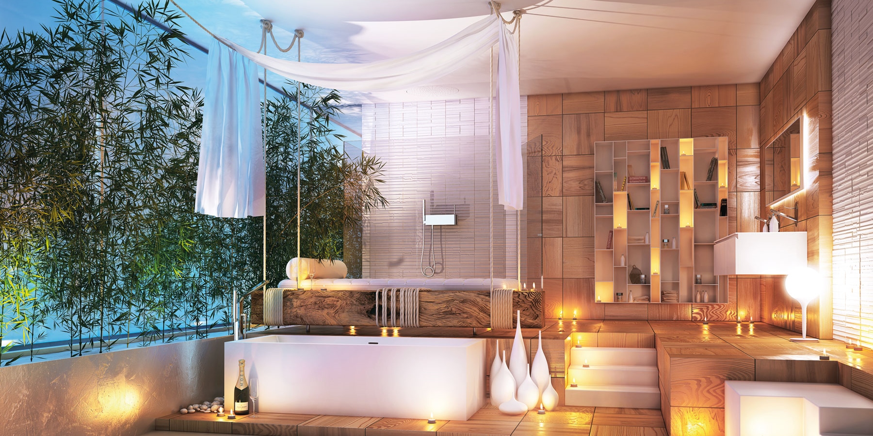 Design Ванна из Corian 1800x800x500 Double Curve Tank белая MOMA Design DBCRVTK1800 - Вид №3