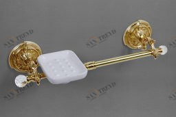 Полотенцедержатель с мыльницей ART&MAX BAROCCO CRYSTAL AM-2057P-Br-C 