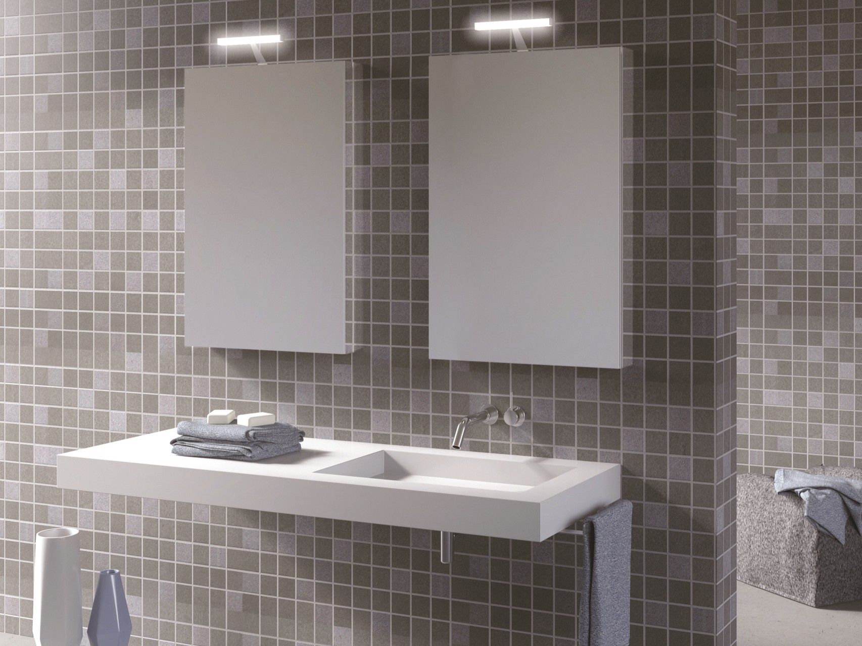 Зеркало со встроенным настенным освещением DDL Inwall ARCH-00053534 - Вид №1