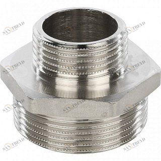 Ниппель переходной НН 1 1/2х1" никель STOUT SFT0004001121