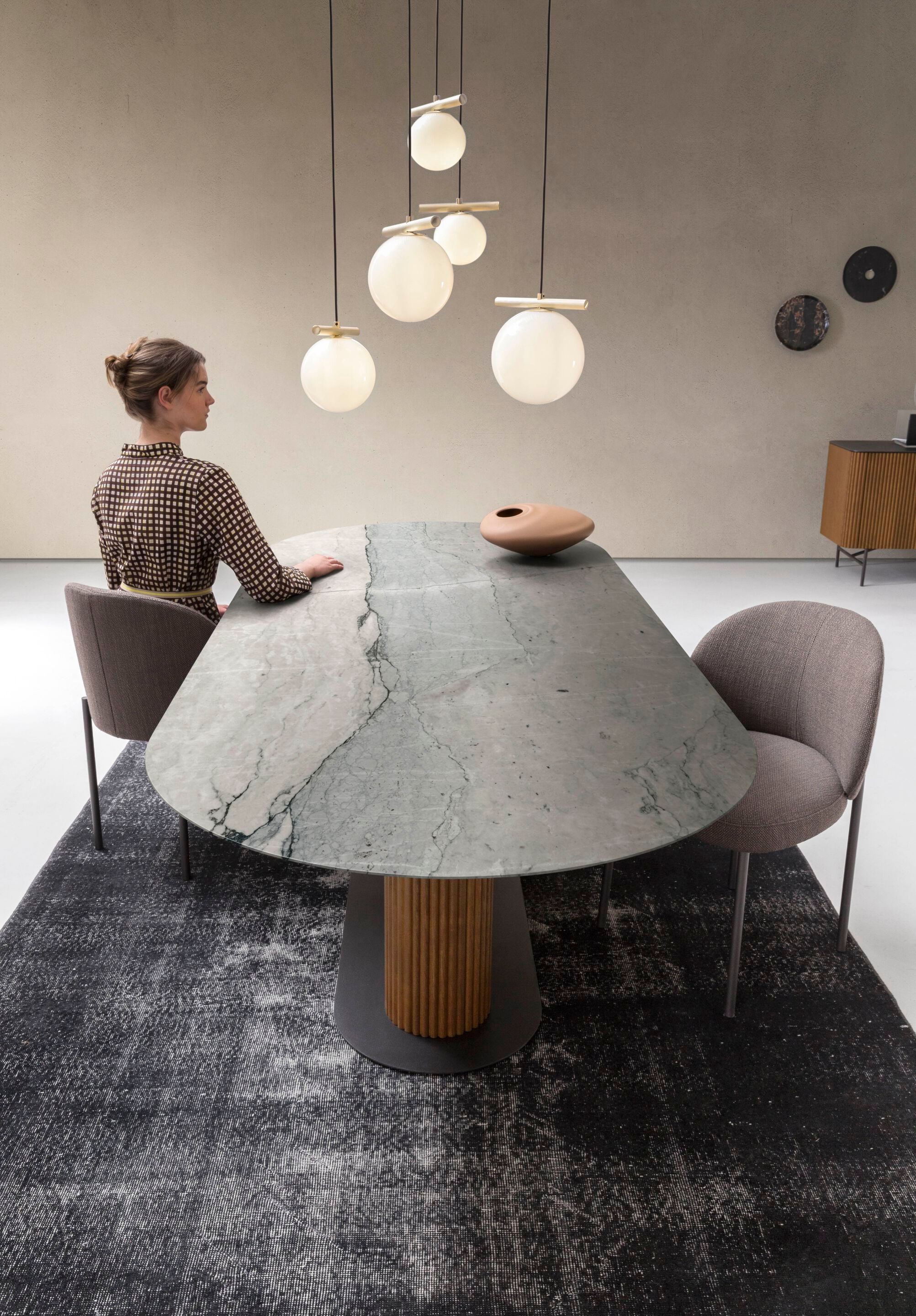 Прямоугольный обеденный стол из массива дерева Alf DaFrè Rigadin ARCH-00014772 - Вид №1