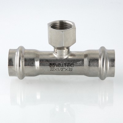 VTi.932.I.350735 Фитинг из нержавеющей стали – пресс-тройник с внутренней резьбой Valtec 35 мм х 1 1/4"  - Вид №8