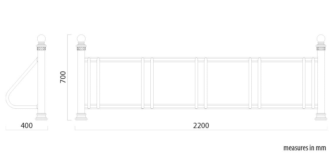 Велосипедные стойки Lazzari Рим ARCH-00043881 - Вид №4