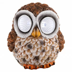 Уличный светильник ландшафтный на солнечных батареях 7х8х9 см коричневый Solar 33359-12 GLOBO СОВА, ФИГУРКИ 00-3896146 Коричневый