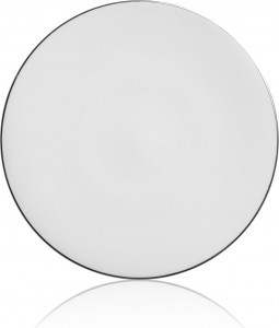 10640235 Mix&Match Тарелка обеденная Mix&Match Синергия. Платиновый кант 28см, фарфор Фарфор костяной