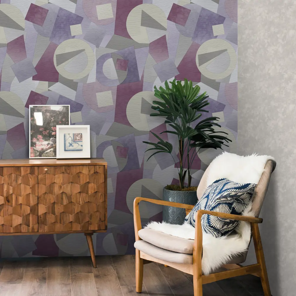 Обои флизелиновые Deco-Deco Forma темно-серые 1.06 м DD6012-01 88479592 STLM-2066828 Santreyd - Вид №3