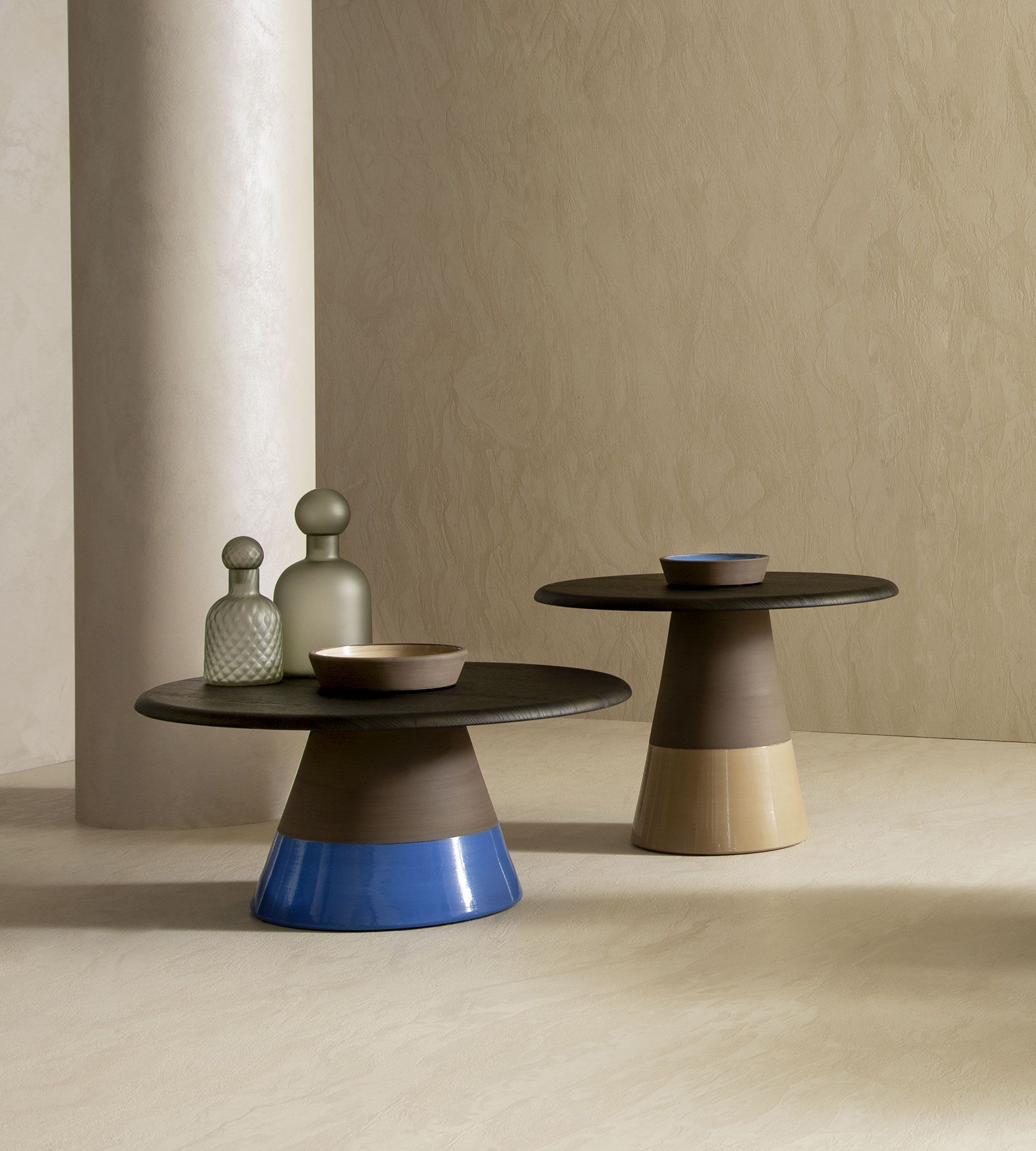 Журнальный столик из глины с деревянной столешницей Morica Design Высокая мода ARCH-00129625 - Вид №11