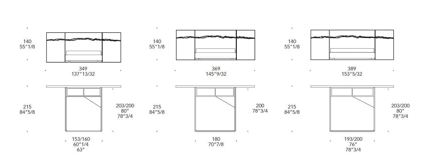 Кожаная двуспальная кровать с мягким изголовьем REFLEX Impact ARCH-00095670 - Вид №3