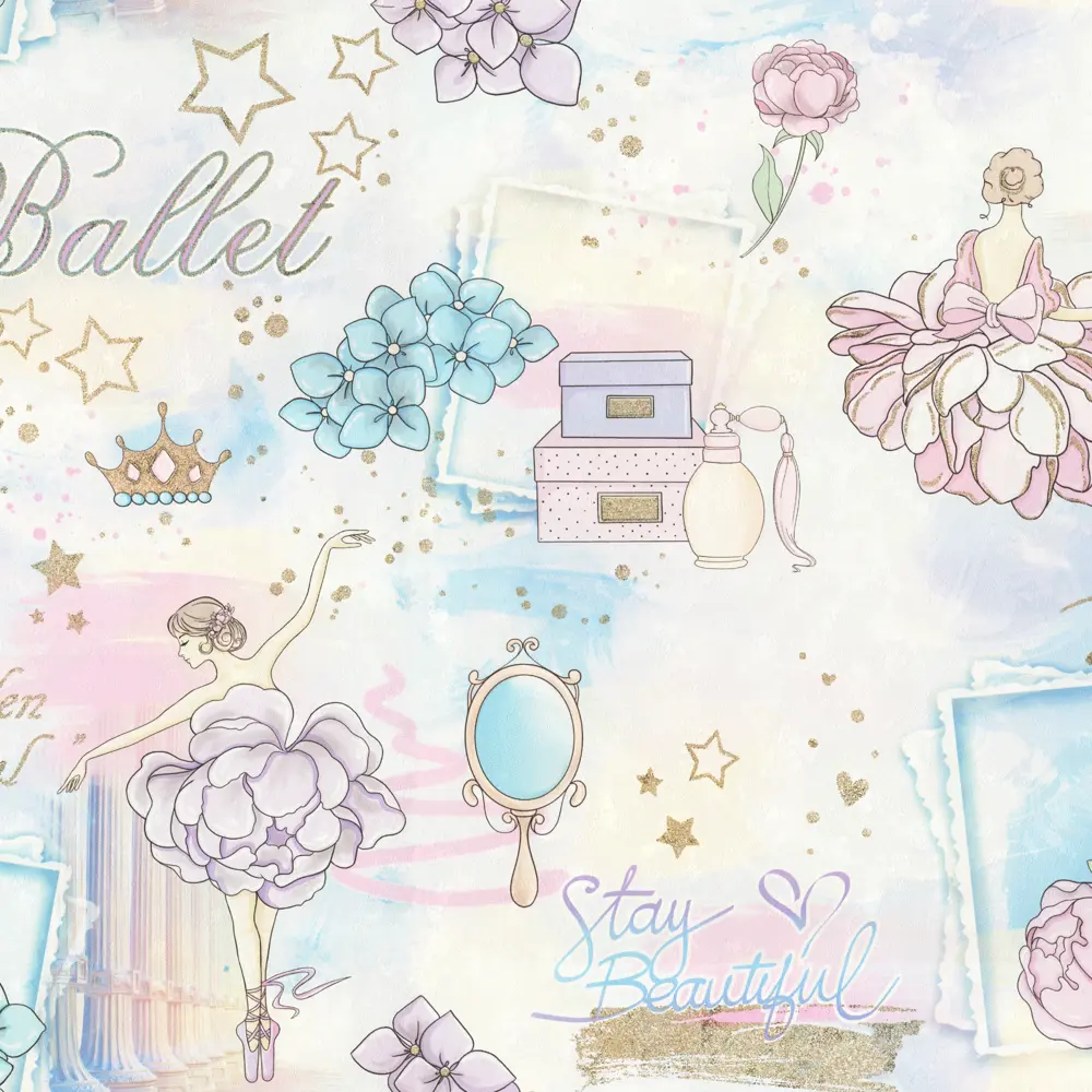 Обои флизелиновые Palitra Home Ballet голубые 1.06 м 71905-66 84756209 STLM-2084459 - Вид №1