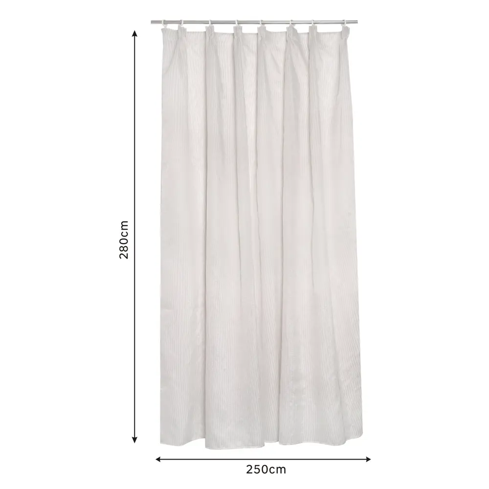Тюль на ленте Inspire Dalia 250x280 см цвет бежевый 88311242 STLM-2198811  - Вид №1