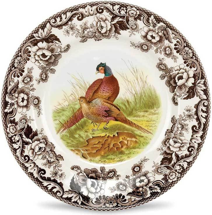 10569946 Spode Тарелка обеденная Spode Английские охотничьи мотивы. Фазан, 27см Фаянс 
