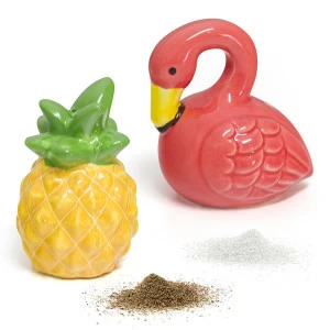 Солонка и перечница керамические разноцветные Tropico BALVI ДИЗАЙНЕРСКИЕ 00-3870620 Желтый;зеленый;разноцветный