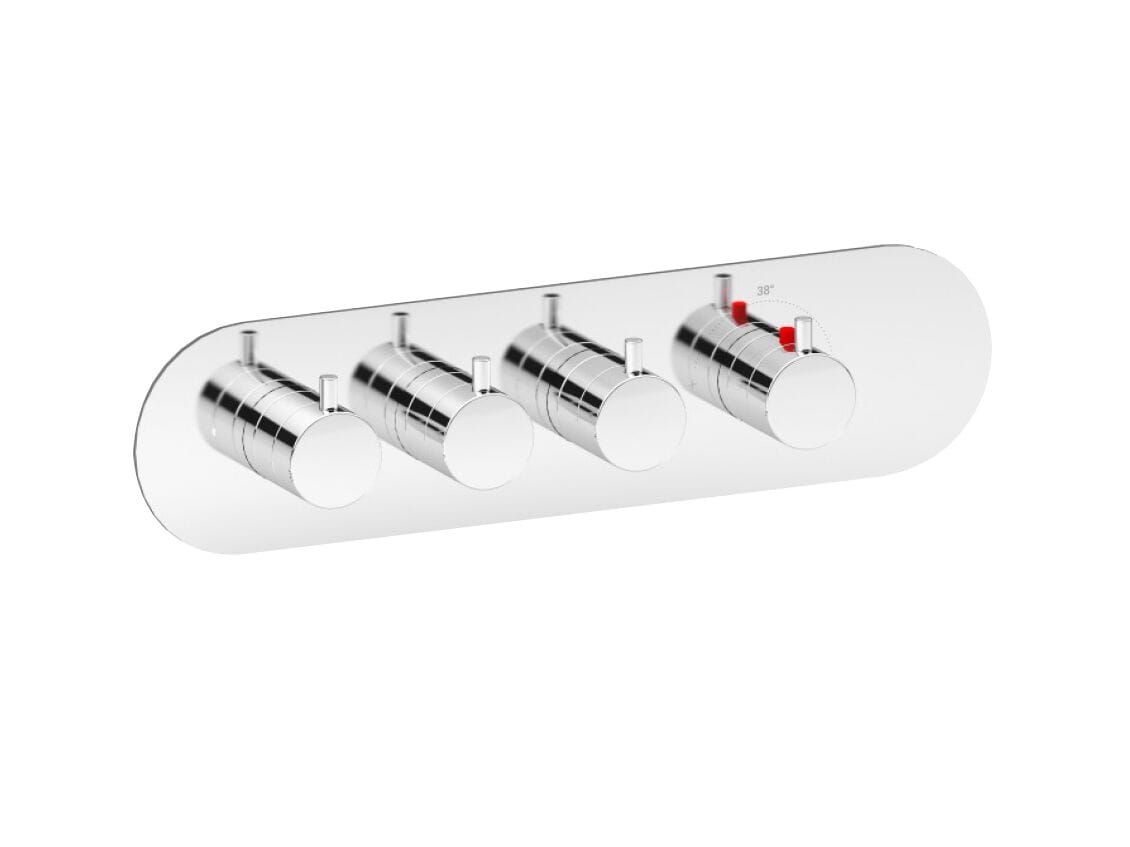 Термостатический смеситель для душа с 4 отверстиями Aquademy круглый ARCH-00126576 - Вид №1